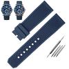 High Quality Rubber Watchband Cartier CALIBRE London Tank W7100056 W7100055 WGCA0010 WSCA0006 WSCA Citizen Watch Strap 23mm