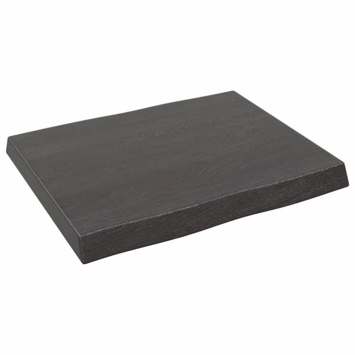 VidaXL Dessus de table bois chêne massif traité bordure assortie 364000