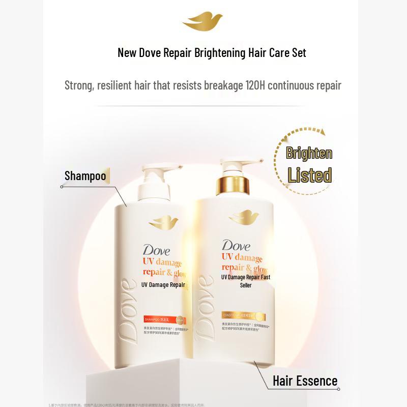 Dove Repair & Brightening UV Damage Repair Shampoo & Conditioner Set 2x500g