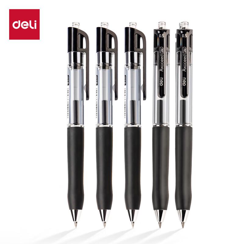 Deli Retractable Gel Pens 0.5mm