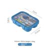Bento Lunch Box Leak Proof 3 Compartments Portable Food Storage Box for Kids School Office Outdoor Picnic
