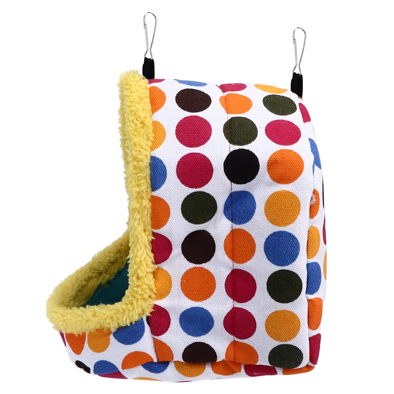 

Pet Hamster Cave Bed Soft Comfortable Foldable Portable Thick Warm Easy Cleaning Small Animal House