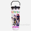 30Oz K-Pop Portable Car Cup Stainless Steel Thermos Cup with Straw Travel Sports Water Bottle with Handle Cover Coffee Vacuum Flask