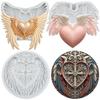 Heart Wing Silicone Molds Angel Wing Fondant Mold Cake Decorating Tools Cupcake Topper Candy Resin Clay Chocolate Gumpaste Mold