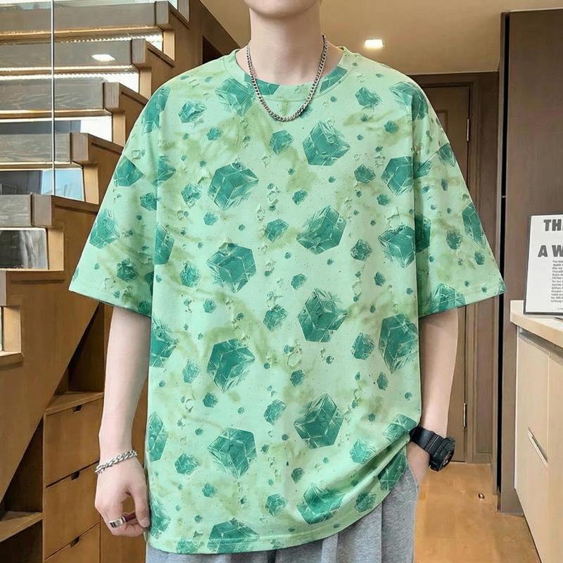 Plus Size 5XL-12XL Fashion Oversized T-shirt Men Tops Casual Vintage Short Sleeve Tee Summer Clothing