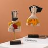 Simple for Creative Women Face Art Statue Lady Sculpture Abstract Characters Crafts Ornaments Home Office Bedroom Craft