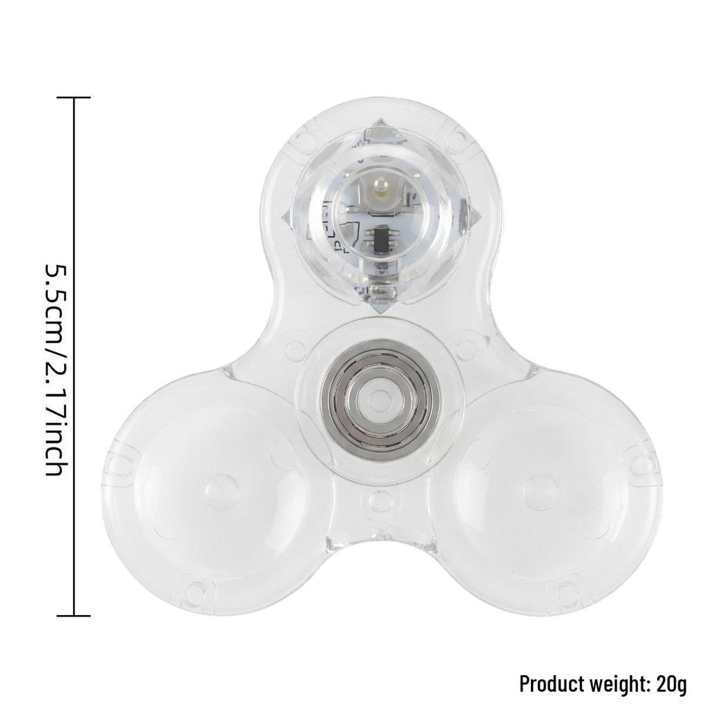 Three-Finger Light-Up Fingertip Gyroscope EDC Decompression Toy for Kids