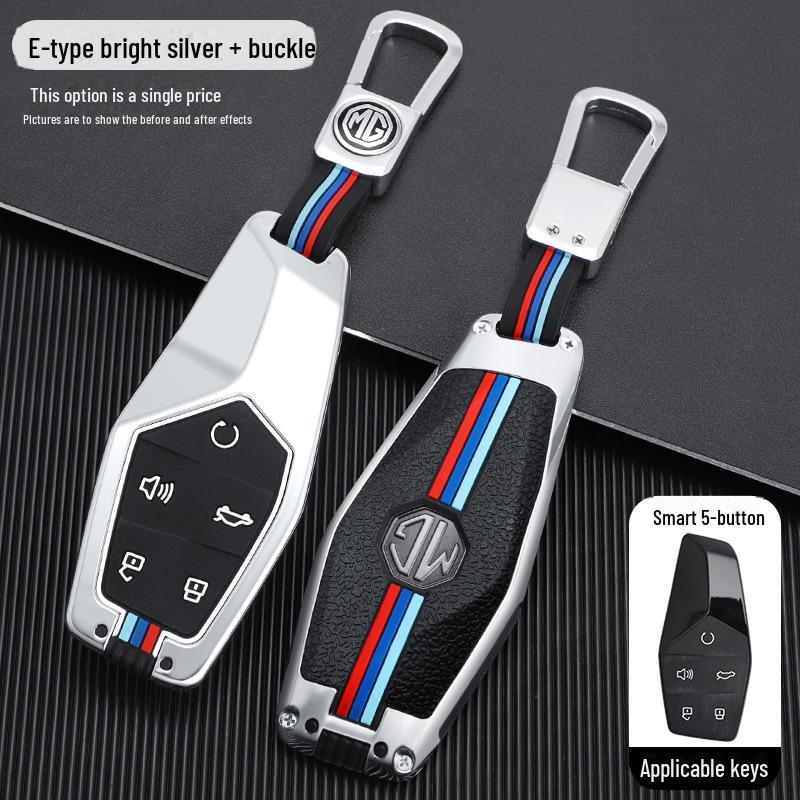MG ONE 2022 Advanced Car Key Cover: Metal Shell Buckle for Men & Women Decor.