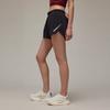 Adidas Running Shorts Letter Print Fitted Drawstring Elastic Waist Sports Shorts Women Shorts Black IR7099