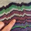 Used Large Format Long MISSONI Multicolor Striped Stole Scarf Shawl Fringe Etro
