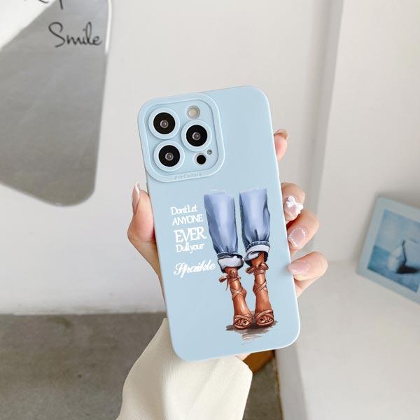 Fashion Lady High Heel Girl Women Coffee Miss Phone Case For iphone 12 11 14 13 15 Pro Max X XS MAX XR SE 2020 7 8 Plus Covers