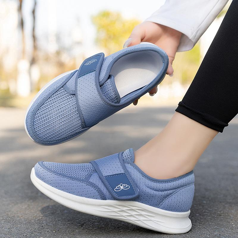New Arrival Walking Shoes for Middle-Aged and Elderly Women – Velcro-Closure Sneakers with Hiking Soles