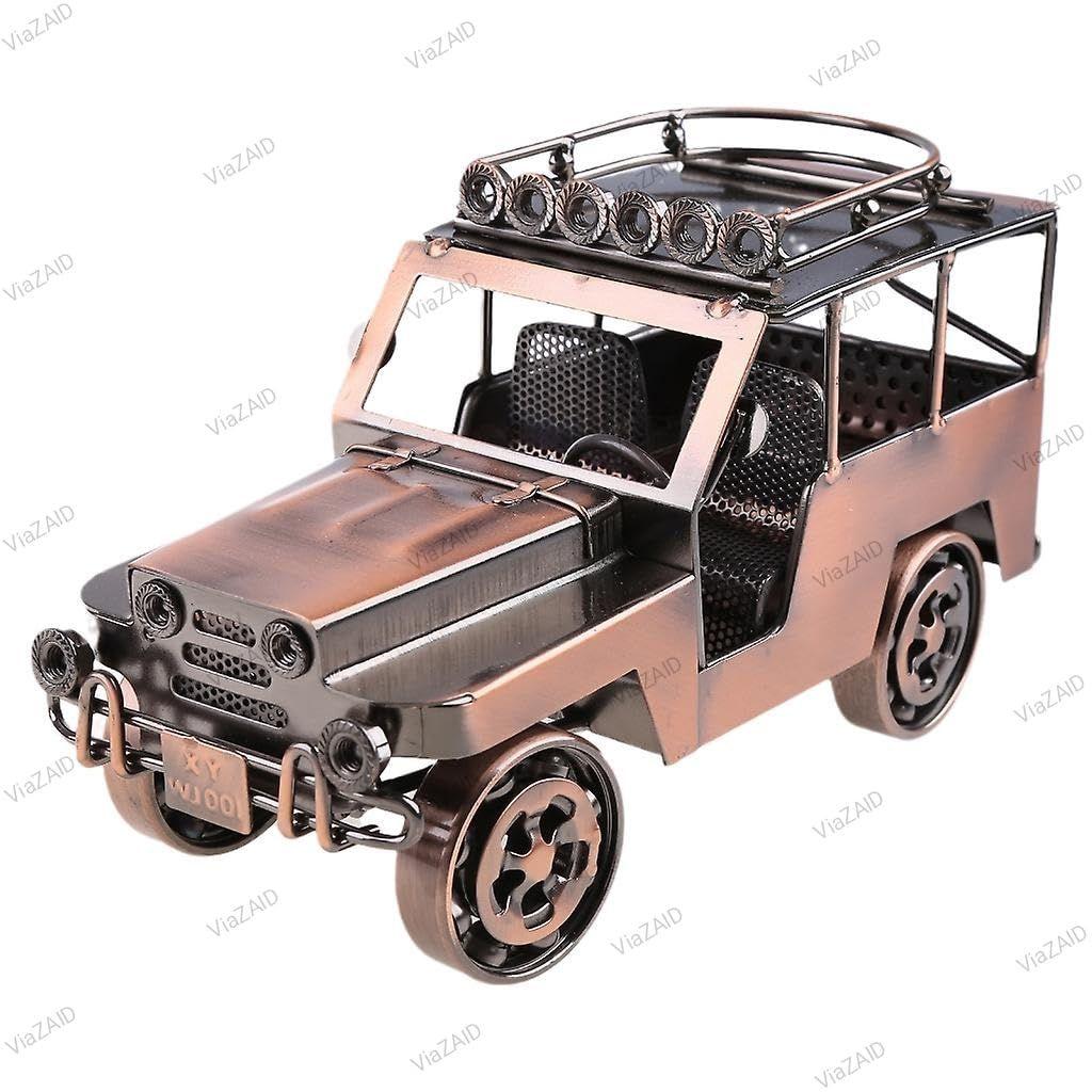 Metal Antique Vintage Car Model Handcrafted Collections Collectible Vehicle Toys for Bar or Home Decor Decoration