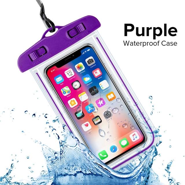 Up To 7.3" Multicolor Universal Waterproof Phone Pouch Phone Waterproof Case Dry Bag IP68 Outdoor Sports for Apple IPhone Samsung and More