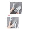 Cross-border large-size one-pedal lazy shoes fashionable rhinestone muffin thick-soled casual inner height-increasing single shoes