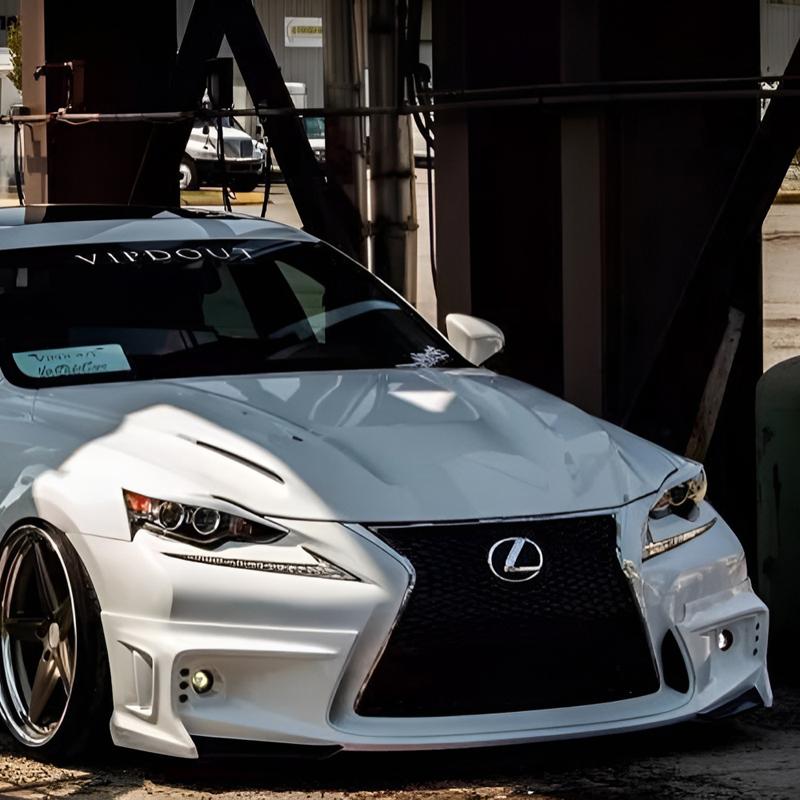 Carbon Fiber Headlight Cover Eyelid For Lexus IS300 200t 250 F-Sport 2013 - 2016 Fiber Glass FRP Car Front Lamp Eyebrows Sticker