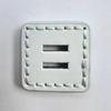 5pcs Creative Large Square Buttons 3.8cm Side Length Colorful PU 2-hole Buttons Winter Coat Large Buttons