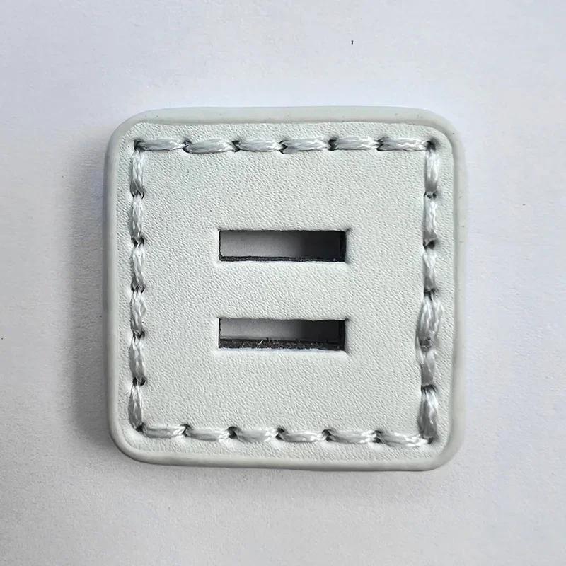5pcs Creative Large Square Buttons 3.8cm Side Length Colorful PU 2-hole Buttons Winter Coat Large Buttons