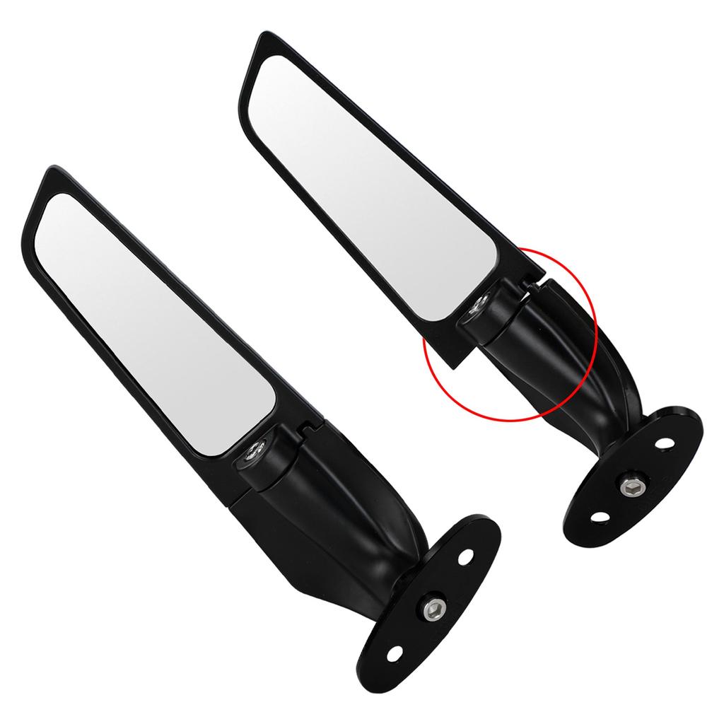 Adjustable Wing Fin Rearview Mirrors For Suzuki Gsxr 600/750/1000 2000-2019