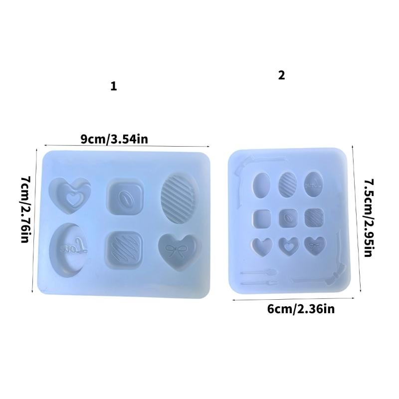 Easy To Use Silicone Mould Practical Epoxy Resin Mold Candy Accessories Shaped Mould Jewelry Charm Making Supplies