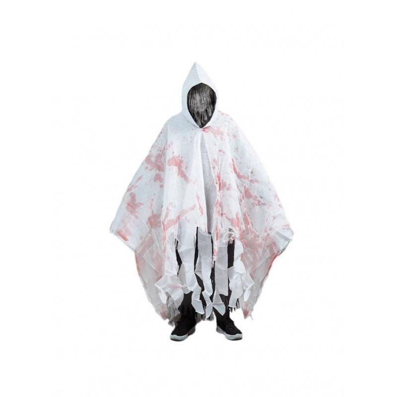 

Хэллоуин Взрослый Ужас Плащ Плащ Костюм Дом с привидениями Бал Шоу Мрачный Жнец Страшная Одежда Привидения One Size