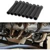 8Pcs 2500° Degree Spark Plug Wire Boots Heat Shield Protector Sleeve Cover Compatible With SBC BBC 350 454,6 Inch, Black