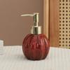 Ceramic Soap Dispenser Manual Lotion Pump for Harvest Sink Styling, Seasonal Bathroom and Kitchen Counter Accent