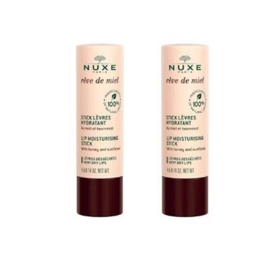 Nuxe Rev De Miel Stick Revre Lip Balm 4g, 2 Packs