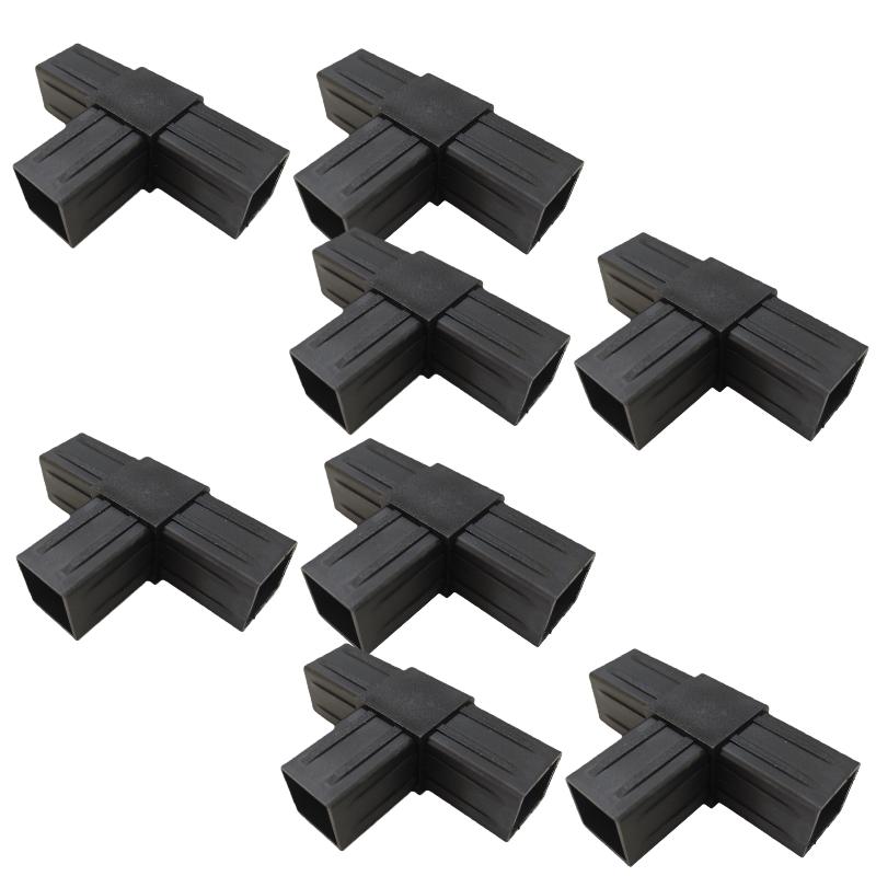 2/6/8/10/20Pcs Hexagonal 6 Through Plastic Fittings Abs Plastic Angle 22Mm Cross Square Pipe Fittings Pipe Angle Code