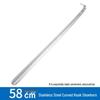Extended Handle Stainless Steel Shoehorn for Elderly - Portable and Durable