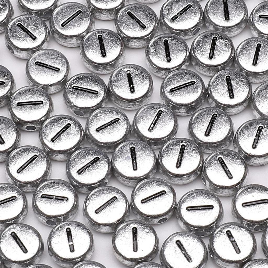 50Pcs Acrylic English Letter Beads For DIY Necklace Bracelet Earrings Jewelry Making Craft Accessories