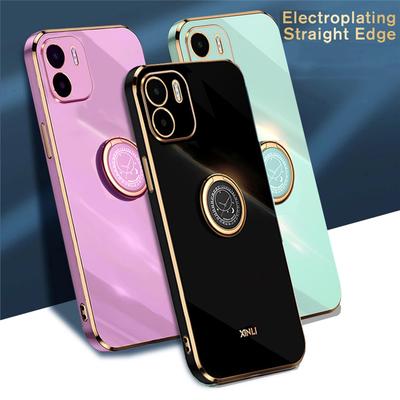 Voor Redmi A1 Case Glitter Bling Plating Ring Houder Telefoonhoesjes Voor Xiaomi Redmi A1 A 1 redmiA1 6.52inch Schokbestendig Zacht Siliconen Achterkant