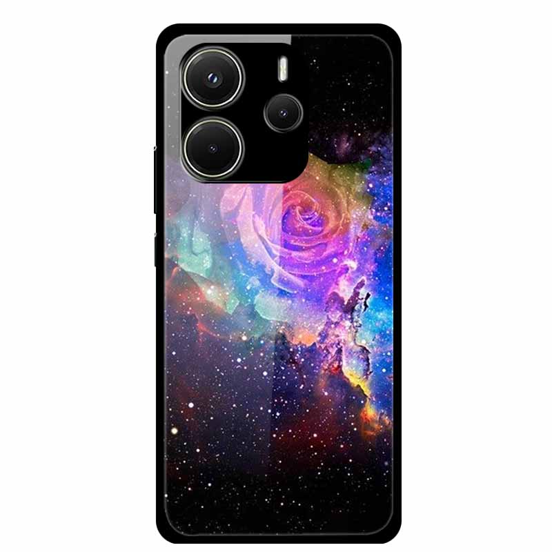 Case For Redmi Note 14 4G Case Note14 Coque Tempered Glass Hard Back Cover For Xiaomi Redmi Note 14 5G Phone Case Soft Bumper