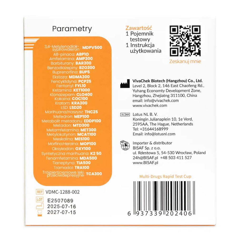Urine Drug Test for 28 Substances for Professionals 1 pc