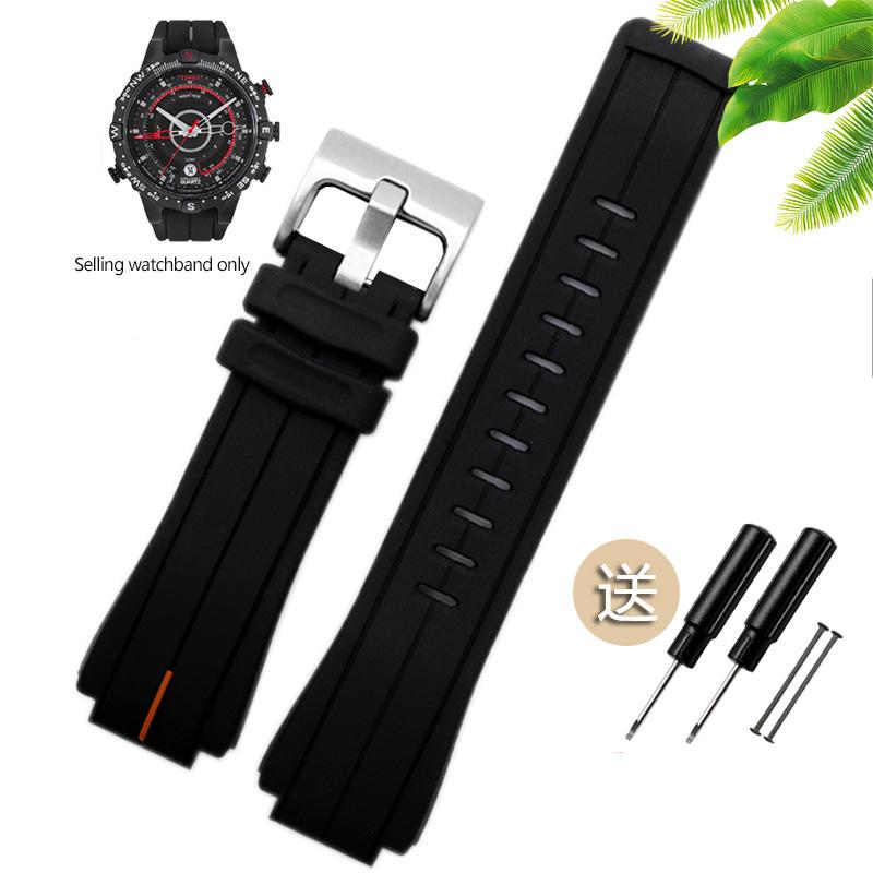 Rubber Watchband for Timex WATCH Tide T2N720 T2N721 TW2T76300 High Quantity Waterproof Silicone Leather Sport Strap 24*16mm