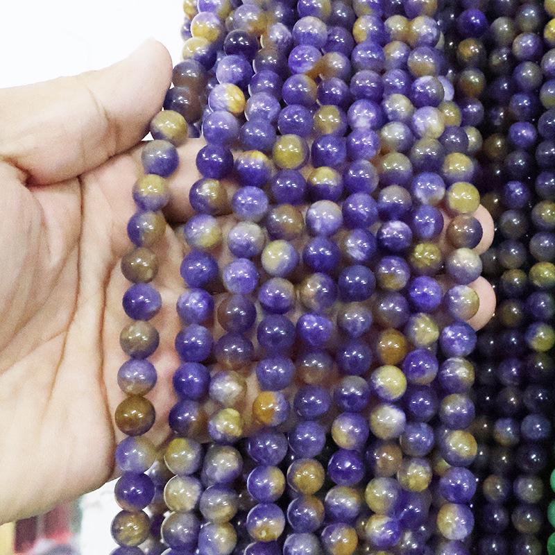Optimized Colored Natural Stone Round Beads for DIY Jewelry Accessories