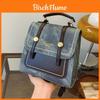 PU-Material College-Stil Retro Rucksack mit großem Fassungsvermögen für den lässigen täglichen Gebrauch