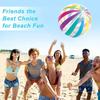Striped Pattern Colorful Striped Ball Transparent Material Transparent Ball Beach Ball  Beach Party