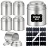 Teas Storage Jar Metal Teas Canister Organizers Box Can Loose Teas Container Storage Gift Box Empty Candy Jars Enduring