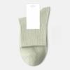 Female Spring and Summer Pure Cotton Anti Sweat Absorbable Breathable Boneless Tube Socks