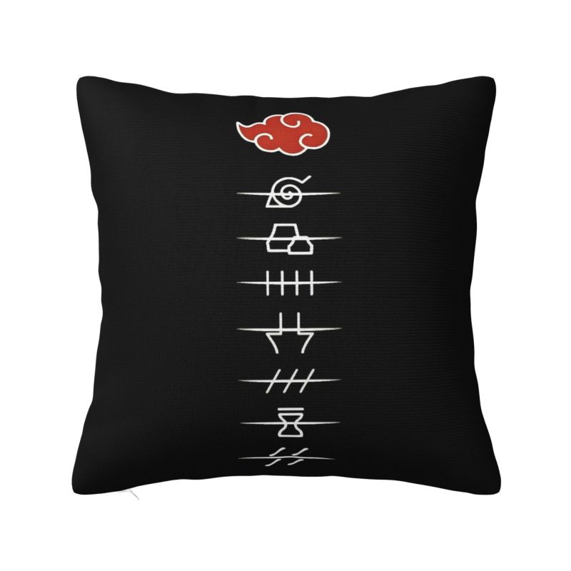 Custom Nordic Uzumaki Anime Cushion Cover Polyester Harajuku Manga Pillow Case