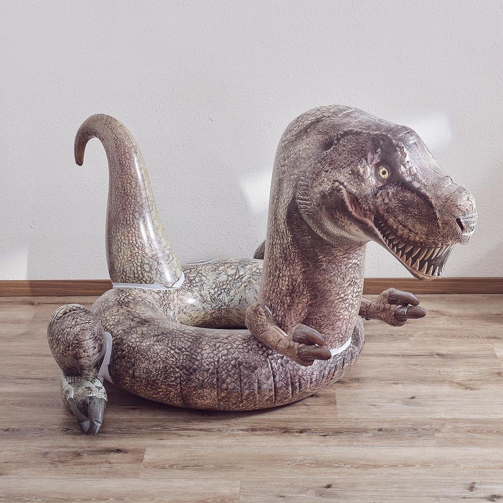 Large Inflatable Dinosaur Pool Float Raft For Adults With Thickened Pvc Construction