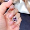 Bling Multicolor Crystal Zircon Diamonds Gemstones Rings Pendant Necklaces Stud Earrings for Women Fine Party Jewelry Sets Gifts