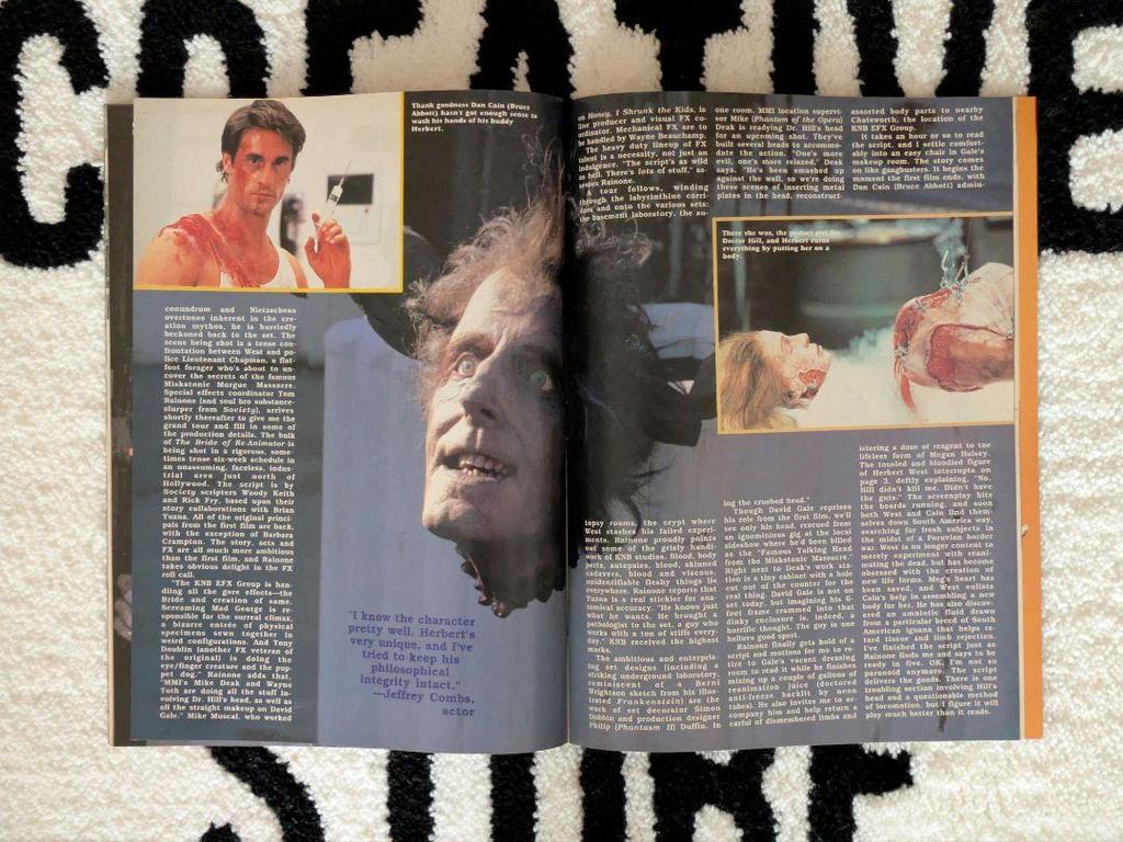 [USED] 1990 US edition of Fangoria "Dripping Dead 2" autographed FANGORIA