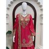 Presenting  New Designer Embroidered Chinon Silk Sharara Suit With Sequence Embroidered Work