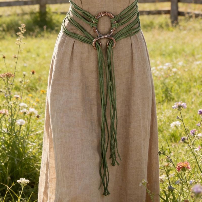 Snake Metal Belt Medieval Fantasy Design Adjustable Wrap Feature for Sizing and Quick Costume Changes in Themed Event