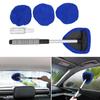 Car Glass Cleaner with Extension Handle and Spray Bottle for Easy Window Care