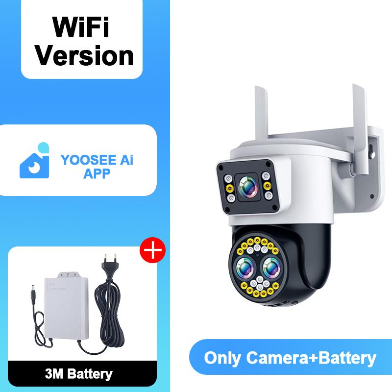 YOOSEE Ai APP Sicherheitskamera Wifi PTZ Kabellos Außen CCTV Kamera HD 15MP 10X ZOOM Automatische Verfolgung Zwei-Wege-Gespräche Farb-Nachtsicht