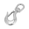 1.3in Clevis Slip Hook Stainless Steel Rotating Lifting Chain Hook for Yachts Fishing Boats