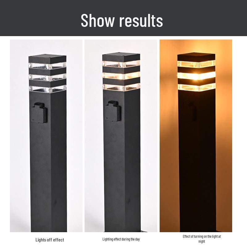 European Standard Waterproof Aluminum Glass Garden Light - Outdoor Minimalist Design